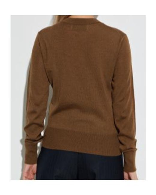 AMI Brown Ami De Coeur Sweater