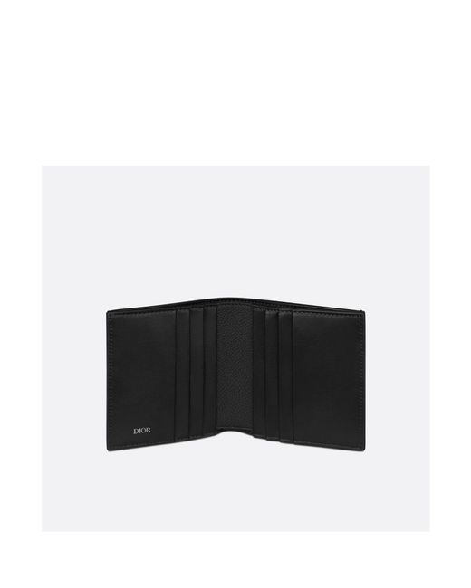 Dior Black Vertical Bifold Wallet for men