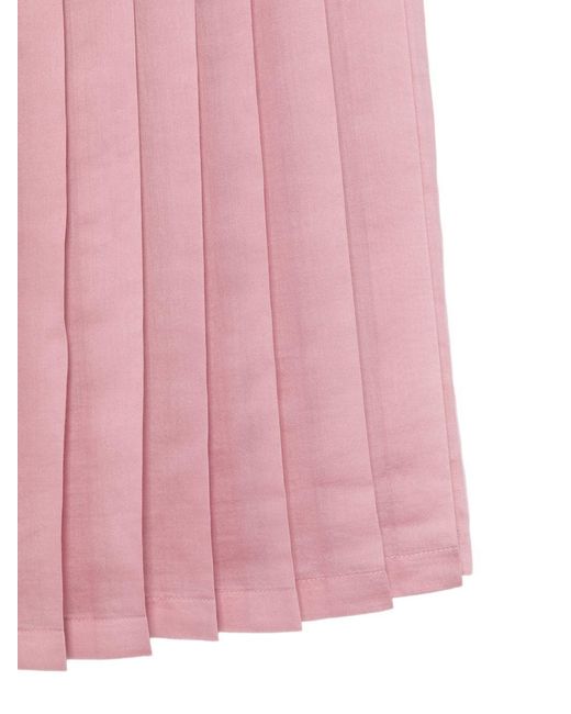 Iceberg Pink Pleated Midi Skirt