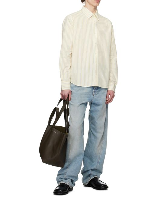 AMI Brown Ami Midi Tote Bag