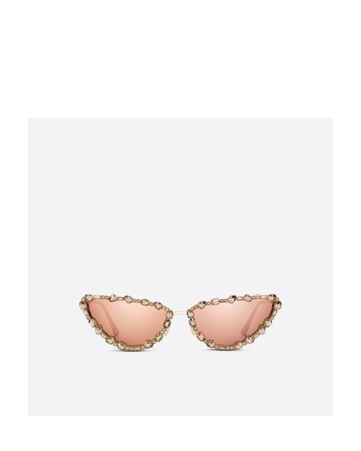 Dior White Eyewear Cat-Eye Sunglasses