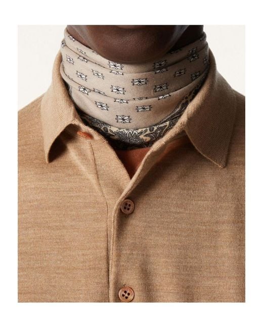 Loro Piana Multicolor Cornice Di Cardi Foulard 60X60 for men