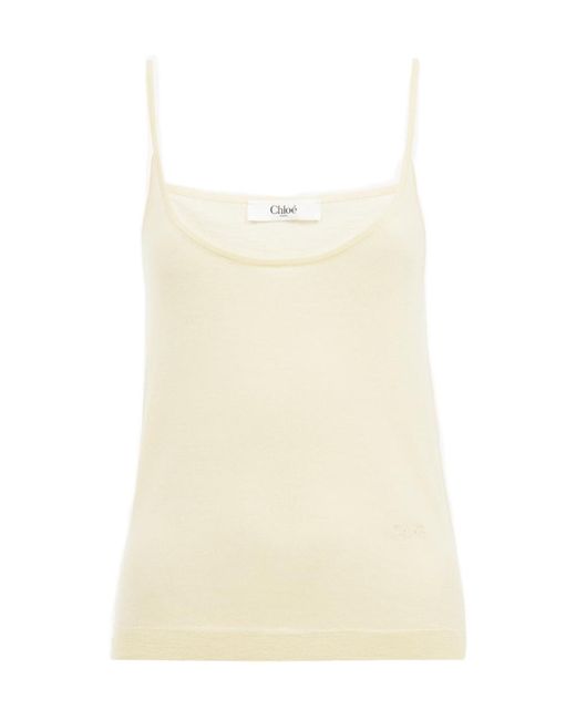 Chloé Natural Thin Shoulder Strap Vest