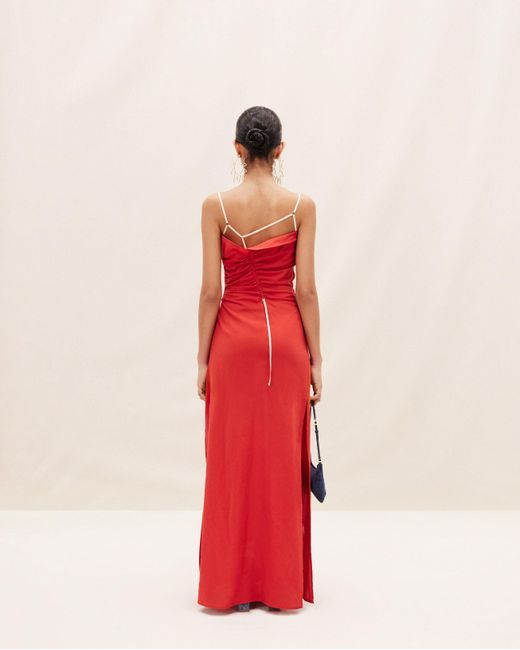 Jacquemus Red La Robe Gaua Long Dress