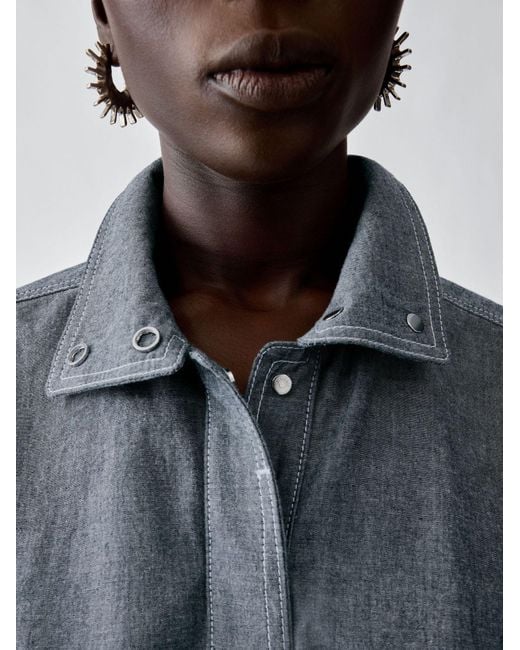 Jacquemus Blue Belted Peplum Jacket