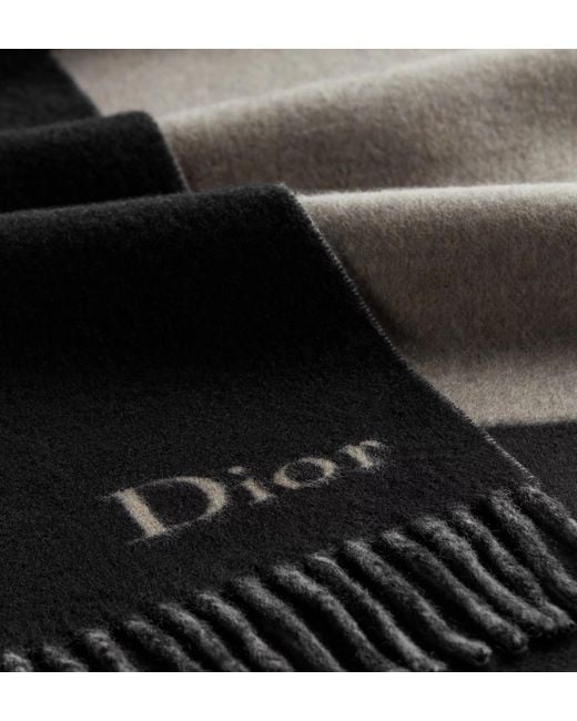 Dior Black Double-Sided Scarf for men