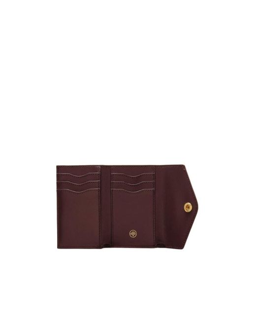 Mulberry Black Folded Multi-Card Wallet