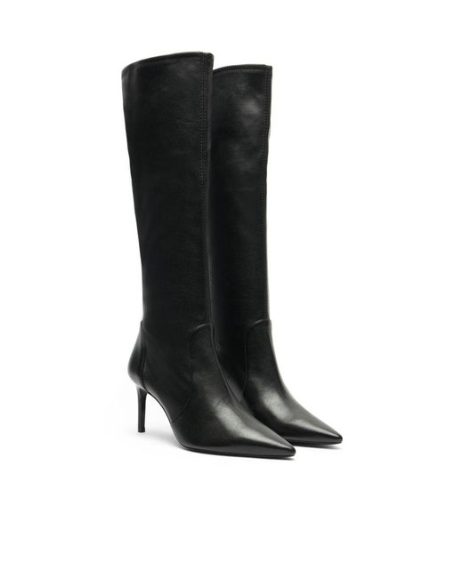 Stuart Weitzman Black Stuart Power Boot 75