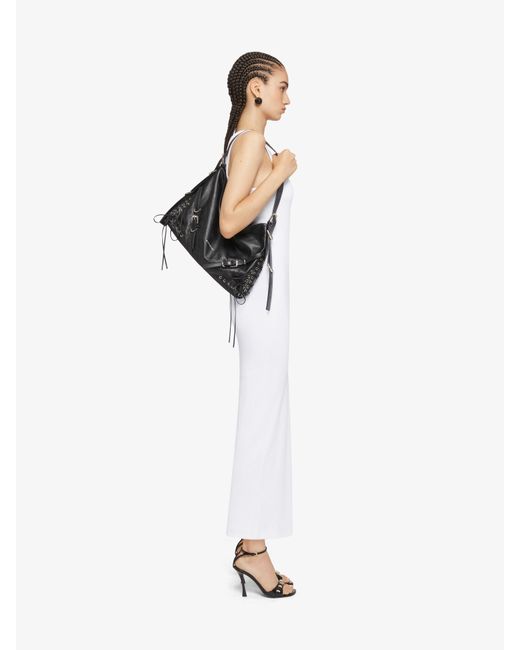 Givenchy Black Embellished Stitch Sandals