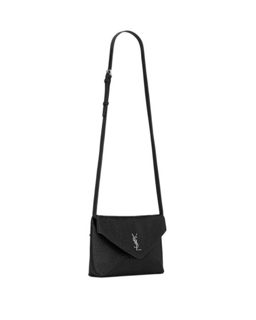 Saint Laurent White Cassandre Envelope Messenger Bag for men