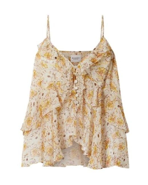 Isabel Marant Natural Briara Top