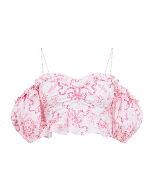 LoveShackFancy Pink Tank Top