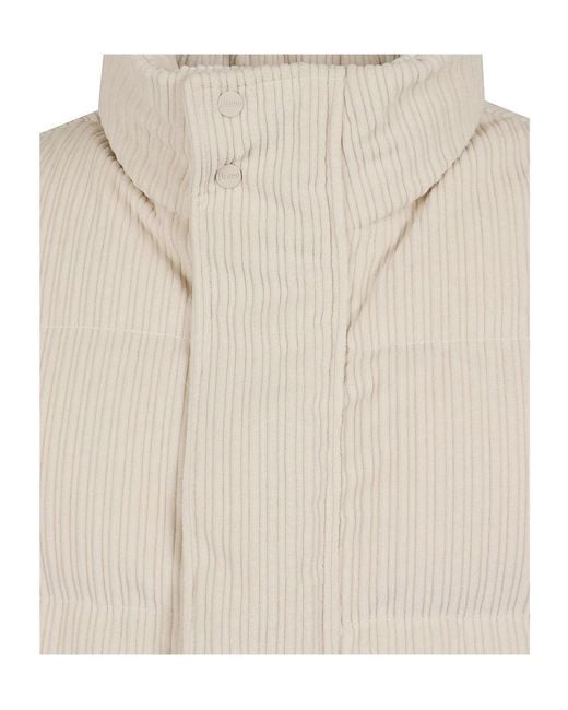 Herno White Quilted Padded Gilet for men