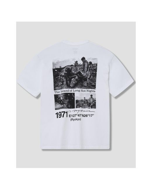 Neighborhood White X Osamu Nagahama Photograph-Print T-Shirt for men