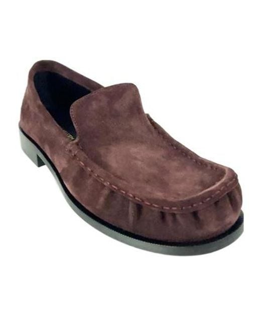 Dries Van Noten Brown Round-Toe Loafers for men