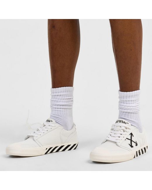 Off-White c/o Virgil Abloh White Low-Top Canvas Sneakers for men