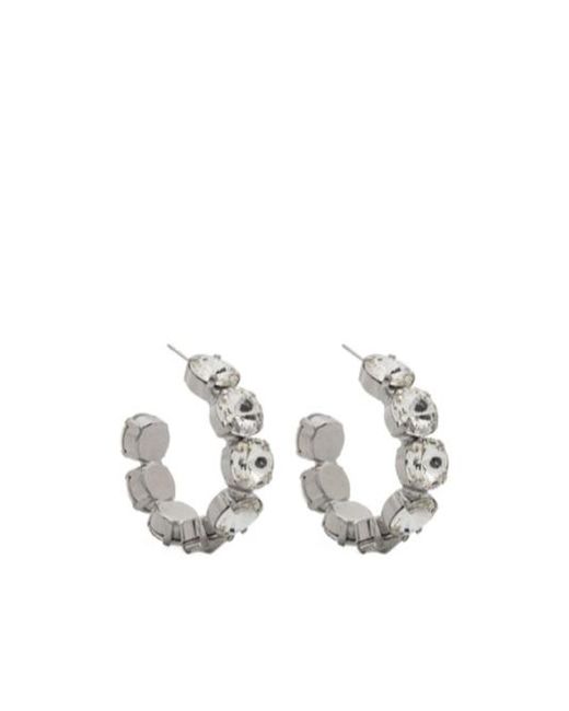 Forte Forte White Loop Earrings