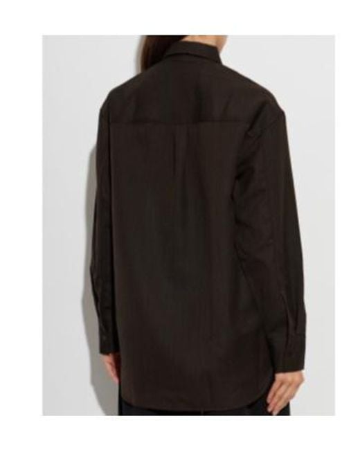 Studio Nicholson Black Long-Sleeved Shirt