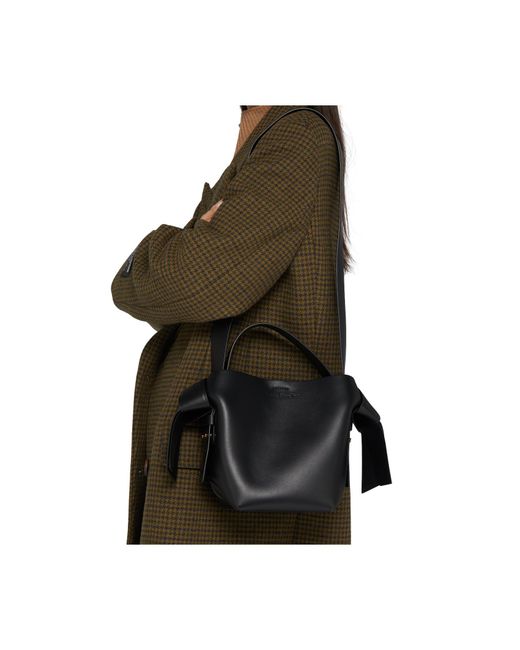 Acne Black Logo Shoulder Bag