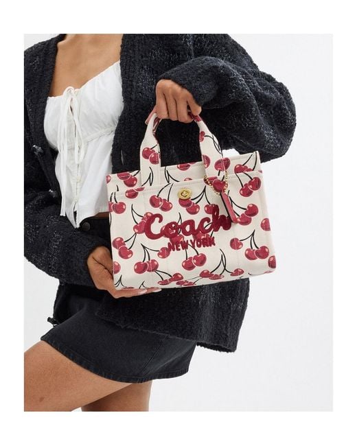 COACH Red Cargo 26 Double Handle Shoulder Bag