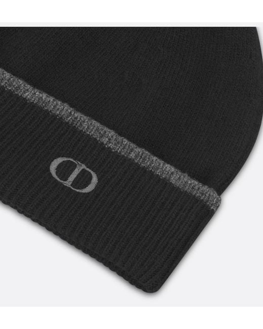 Dior Black Cd Icon Beanie for men