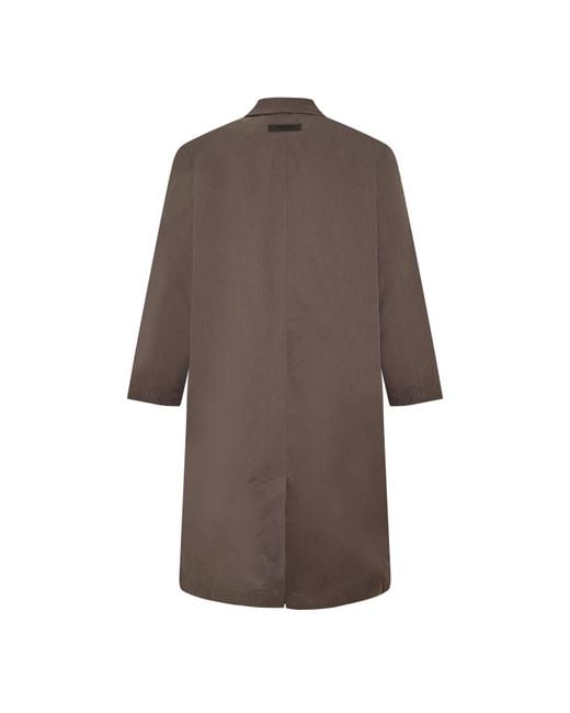 Fear Of God Brown Single-Breasted Trench Coat for men