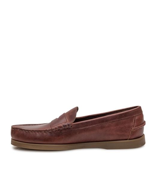 Sebago Brown Dolphin Penny Loafers for men