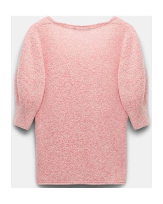 Dorothee Schumacher Pink Brushed Fisherman's-Knit Top