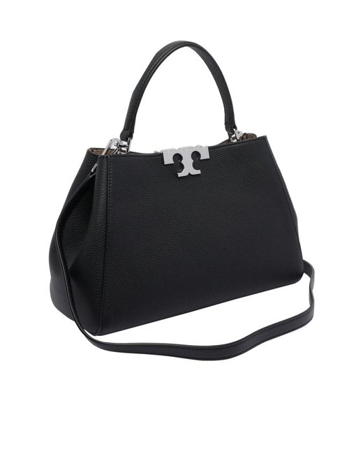 Tory Burch Black Eleanor Medium Tote Bag