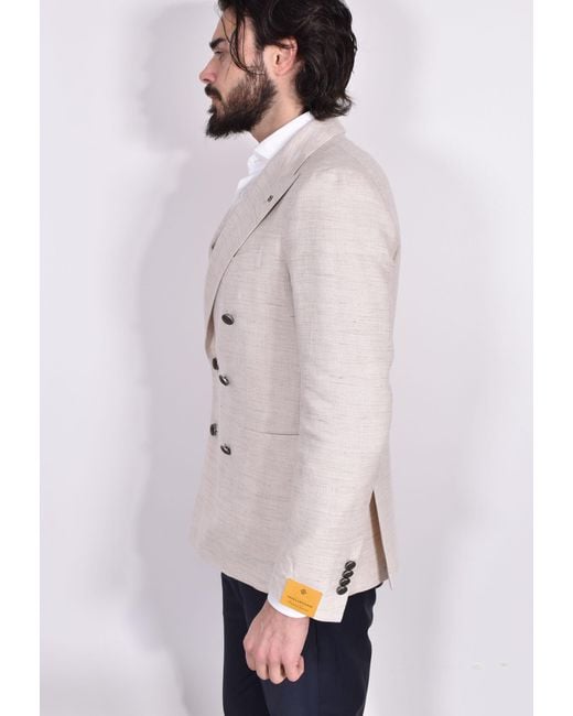 Tagliatore Red Double-Breasted Blazer for men
