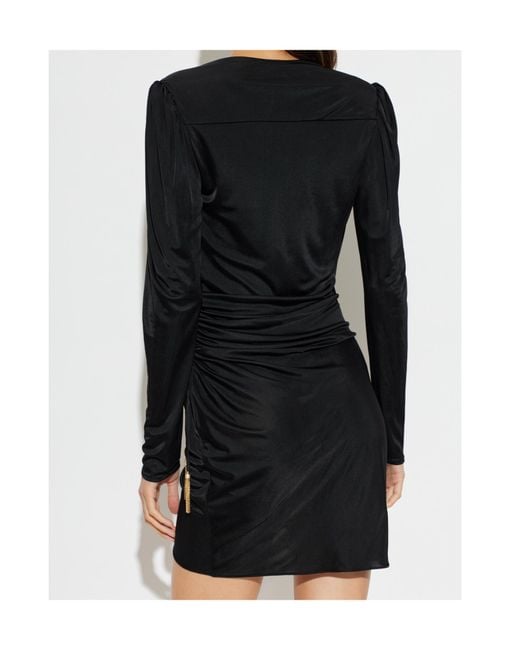 Balmain Black Long-Sleeved Dress