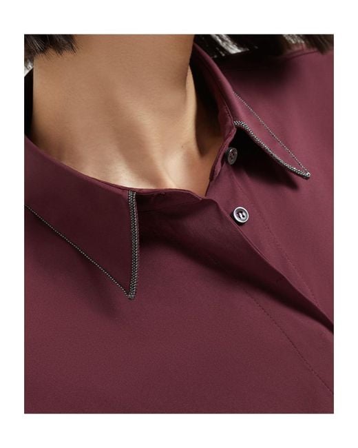 Brunello Cucinelli Purple Long-Sleeve Shirt