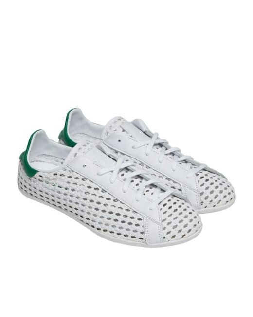 Adidas Originals White Stan Smith Low-Top Sneakers