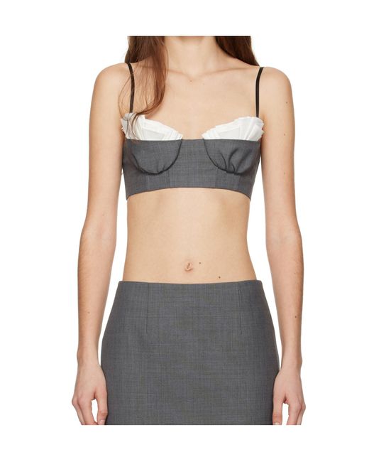 ShuShu/Tong Gray Spaghetti Strap Top