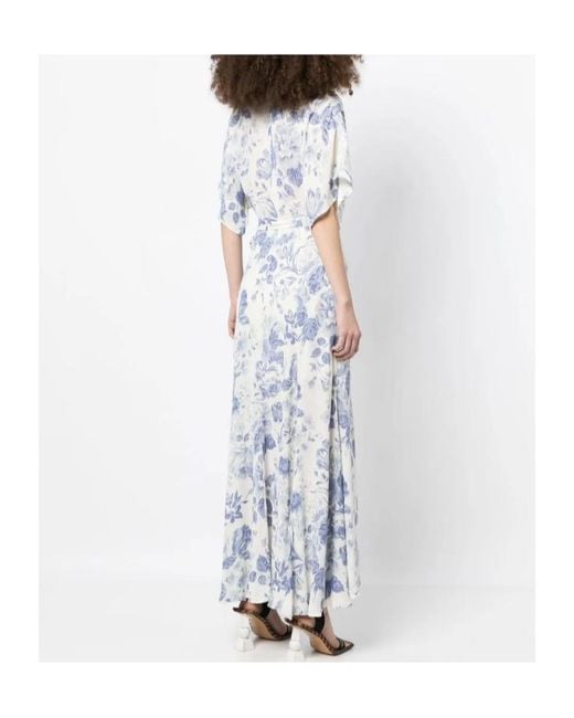 Reformation White Winslow Floral-Print Maxi Dress