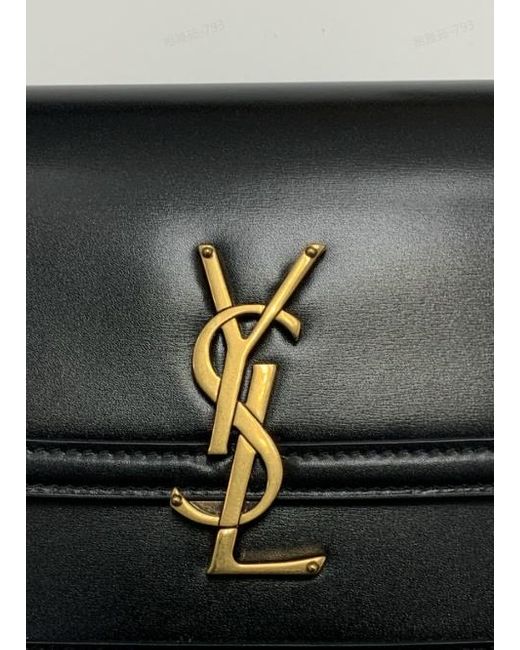 Saint Laurent Black Solferino Small Satchel Bag