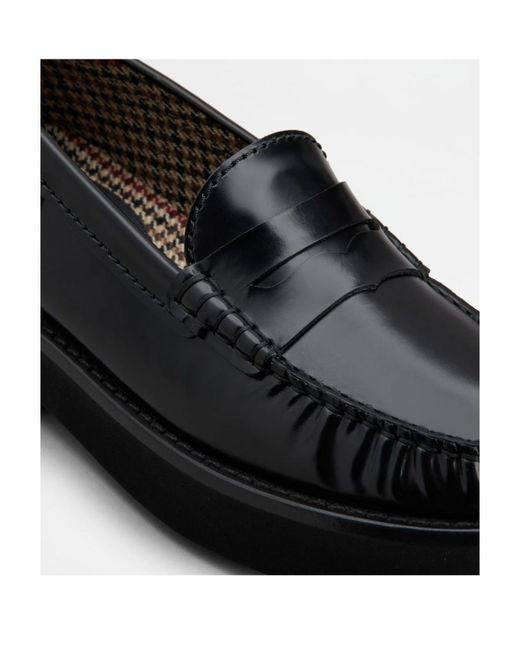 Tod's Black Penny-Slot Round Toe Loafers