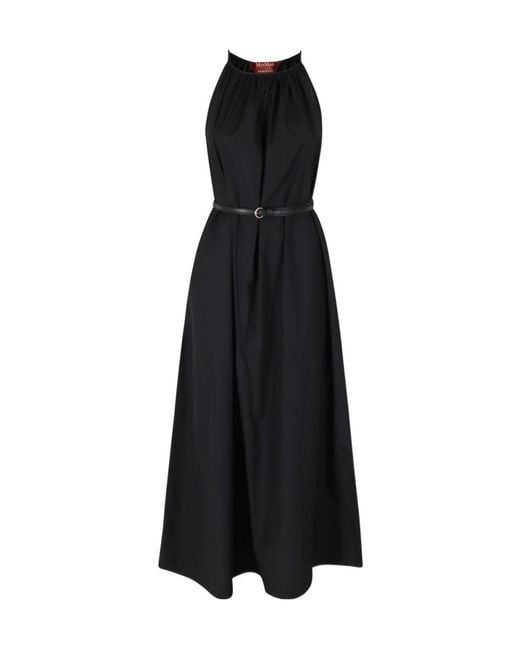 Max Mara Black Studio Zuppa Halterneck Maxi Dress