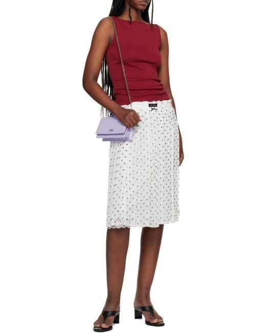 Marc Jacobs Purple The Glam Mirror Mini Handbag