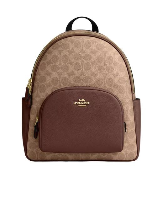 COACH Brown Court Backpack