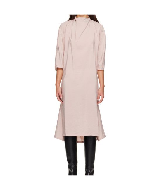 Lemaire Pink Pleated Dress