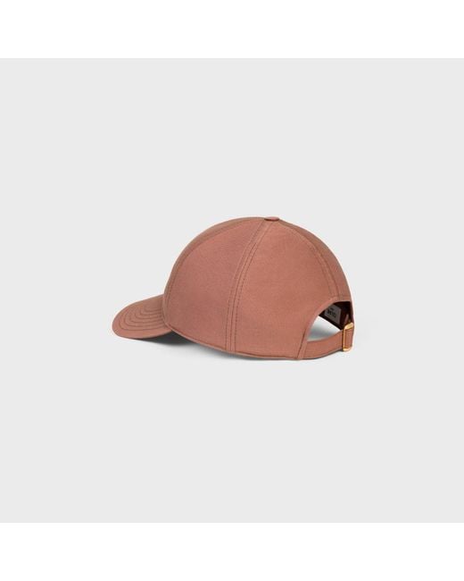 Céline Pink Triomphe Baseball Cap