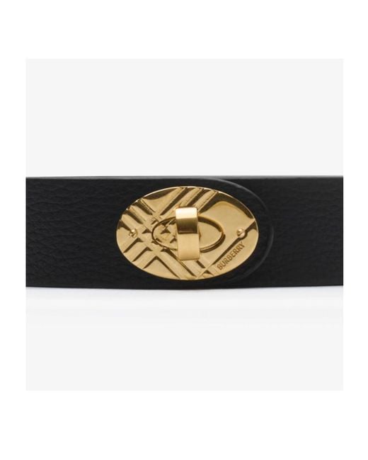 Burberry White Cotswolds Twist-Lock Belt