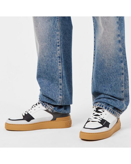 Balmain Gray Versatile Casual Shoes for men