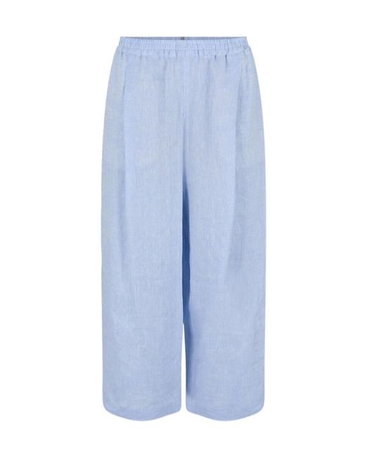 Fabiana Filippi Blue Wide-Leg Casual Pants
