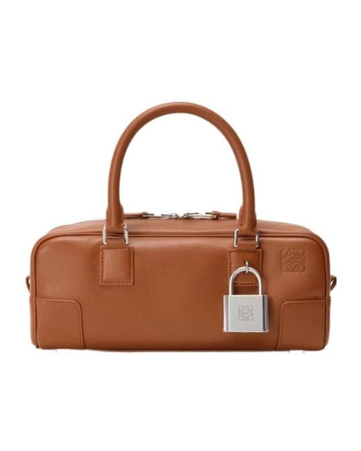 Loewe Brown Amazona 23 Cropped Bag