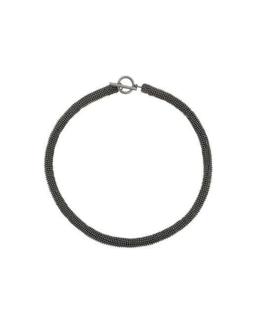 Brunello Cucinelli White Monili Chain Bead Detailed Necklace