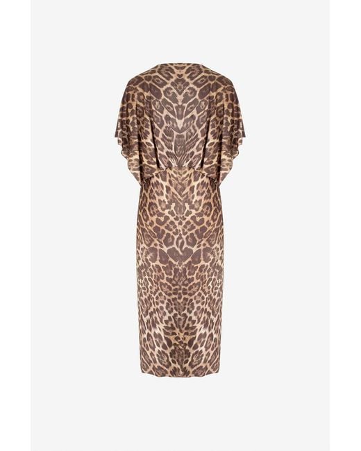 Stella McCartney Brown Printed Dress
