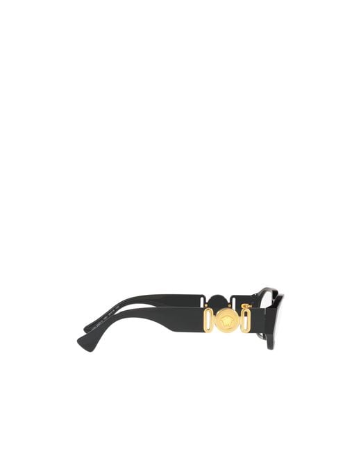 Versace White Eyewear Rectangular Frame Glasses for men