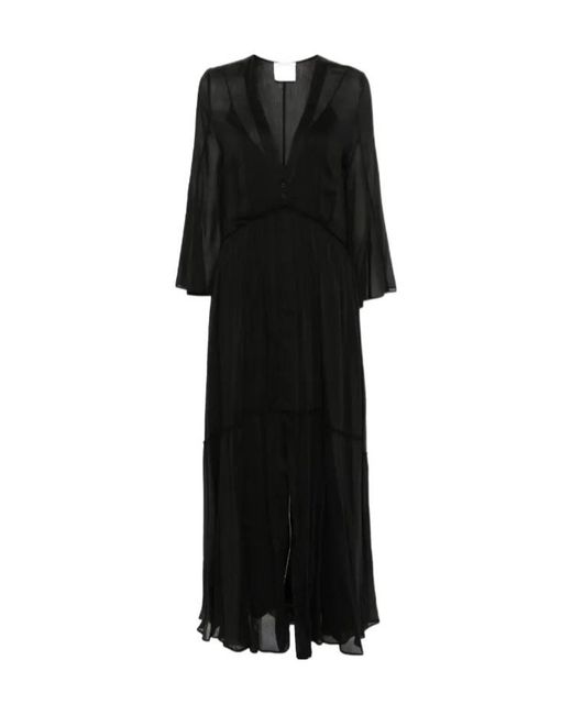 Forte_forte Black Voile Maxi Dress